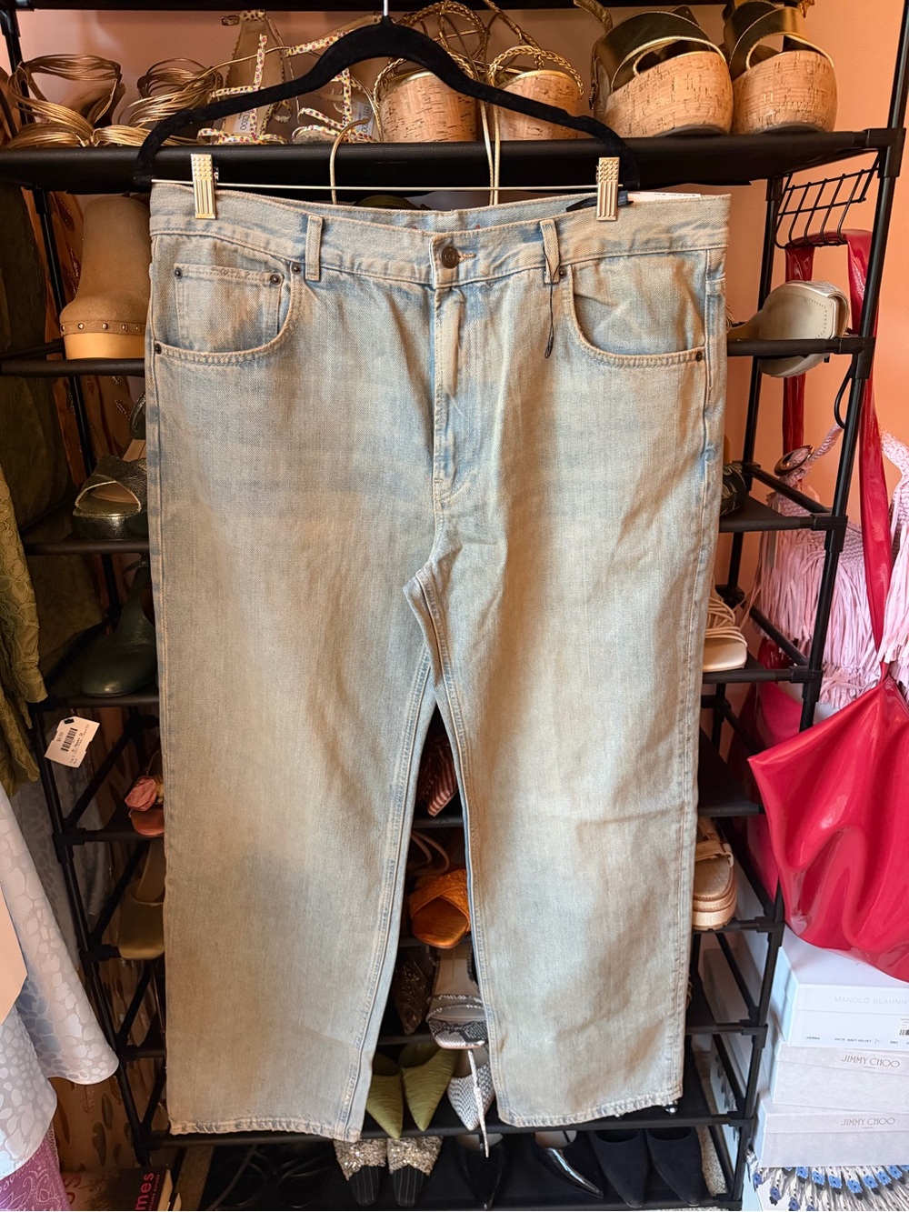 Zara Light Wash Boyfriend Jeans